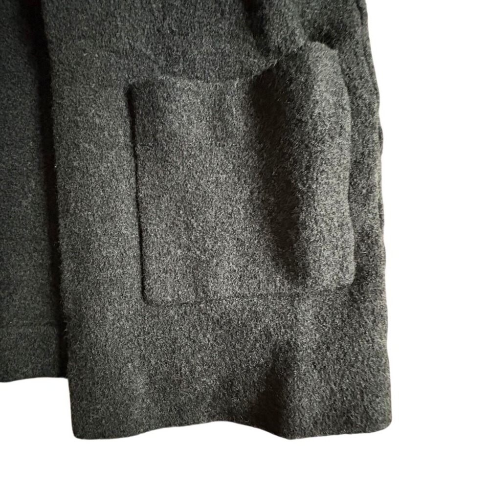 ARITZIA WILFRED Extra Fine Merino Wool Charcoal Gray Cardigan w/Pockets XS-M EUC - Picture 9 of 14